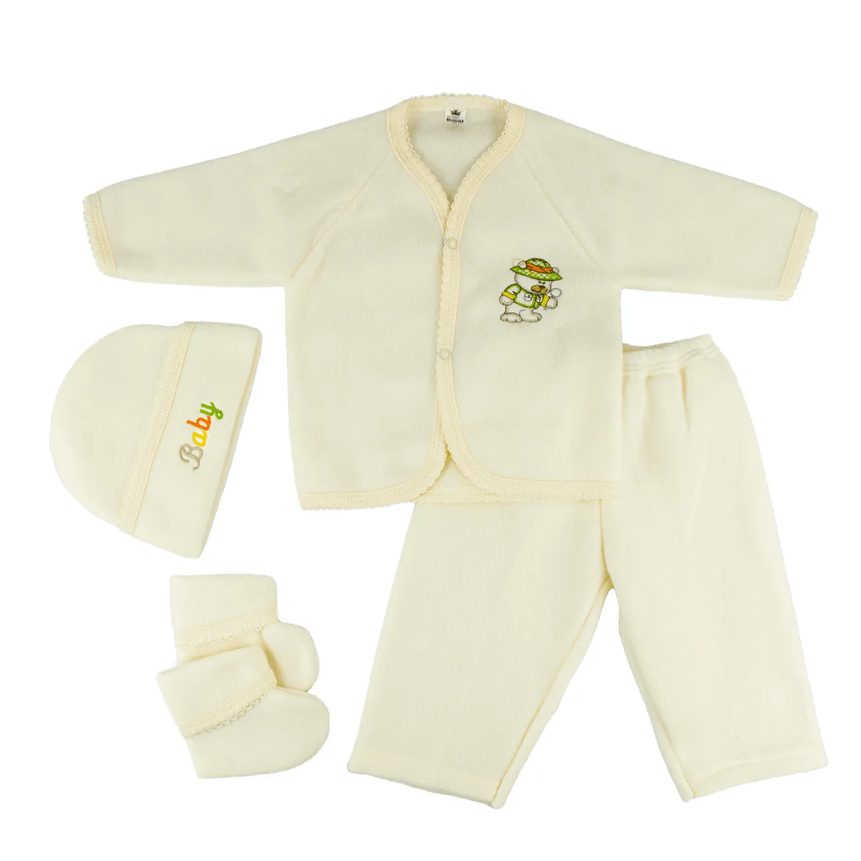 Canastilla polar bordado