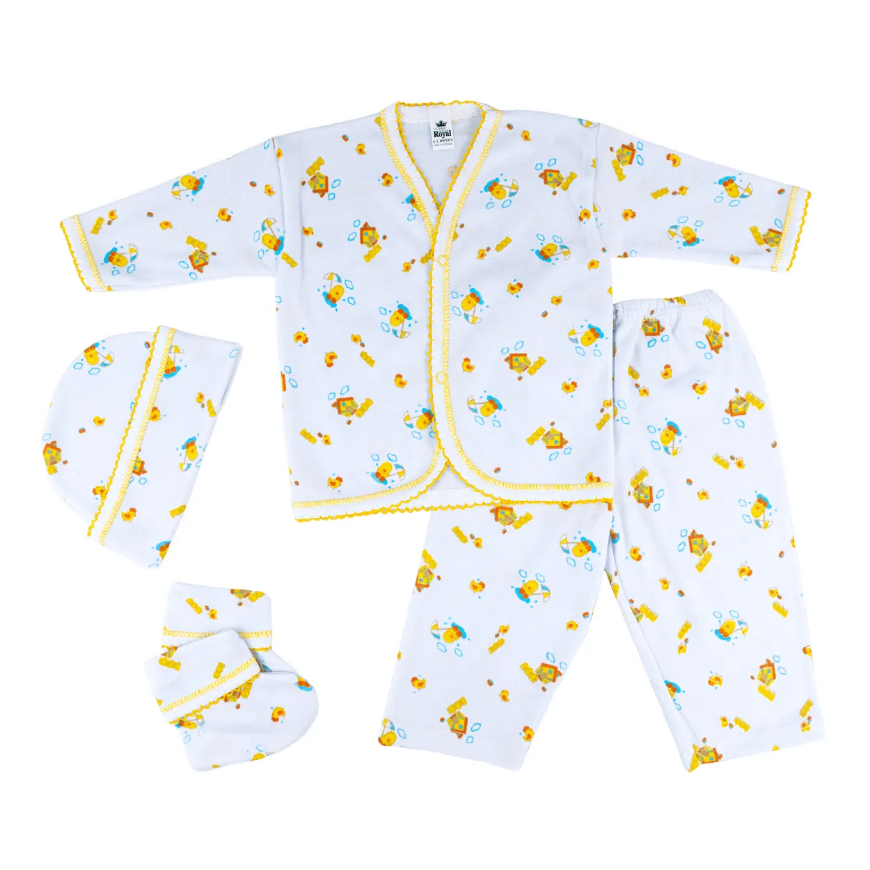 Canastilla algodón estampado