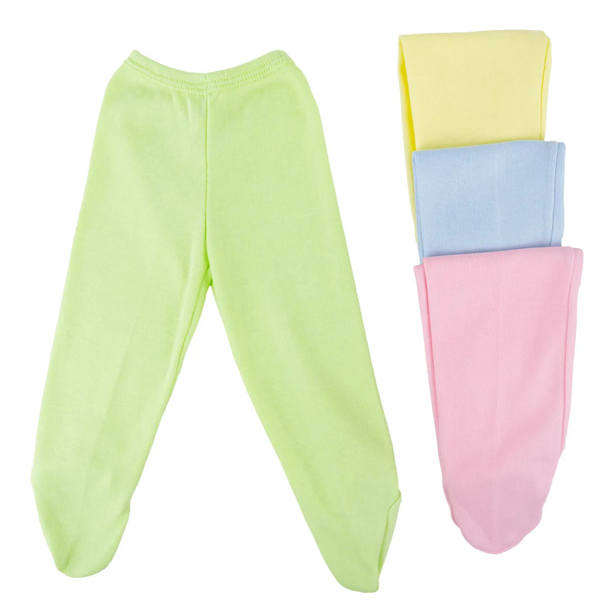 Pantalón color pastel con pie